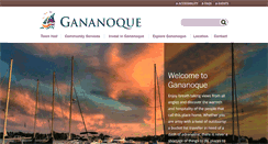 Desktop Screenshot of gananoque.ca