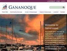 Tablet Screenshot of gananoque.ca