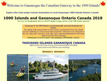 Tablet Screenshot of gananoque.com